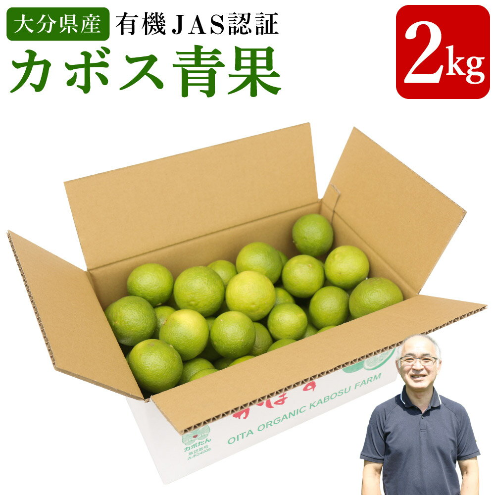 有機JAS認証 カボス青果 2kg 1箱 かぼす 青果 カボス 黄カボス 果物 くだもの フルーツ 果実 有機栽培 九州産 国産 大分県産 送料無料