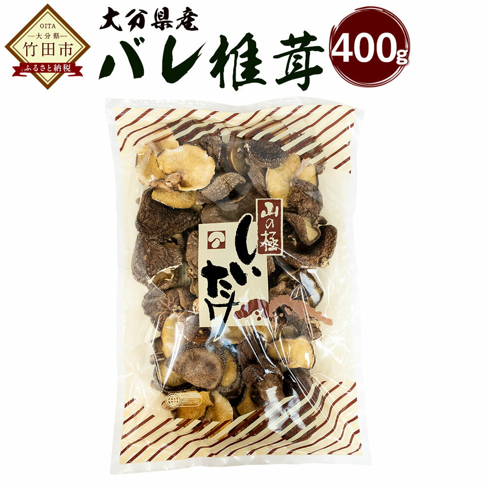 大分県産 バレ椎茸 400g 乾しいたけ 椎茸 しいたけ シイタケ きのこ 干し 国産 九州産 だし 原木 FBR10 送料無料