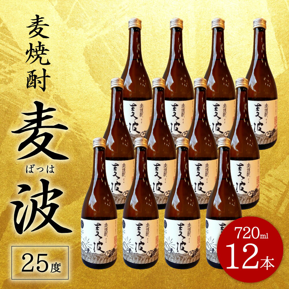 【ふるさと納税】麦焼酎 麦波 ばっは 720ml 12本 セット 25度 麦 麦麹 減圧蒸留 焼酎 お酒 国産 大分県産 九州 送料無料 サムネイル3