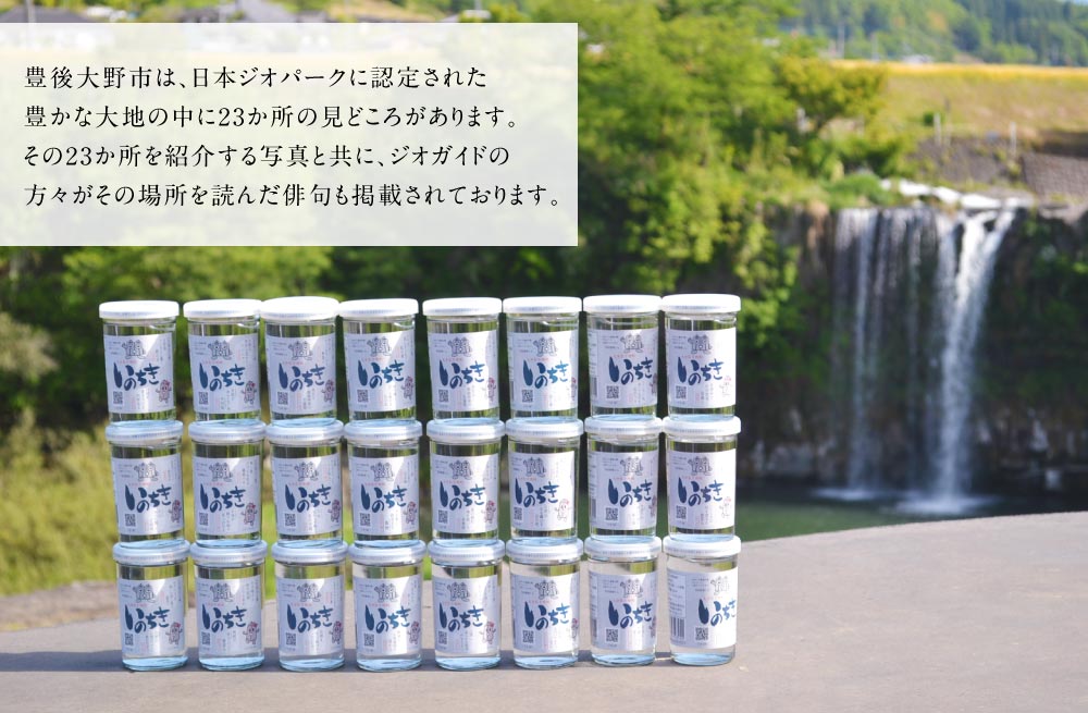 【ふるさと納税】大分本格むぎ焼酎 いのちき 180ml×24本 約4.3L ジオパーク コンプリートセット 麦焼酎 20度 お酒 飲料 瓶 国産 大分県 九州 送料無料 サムネイル3