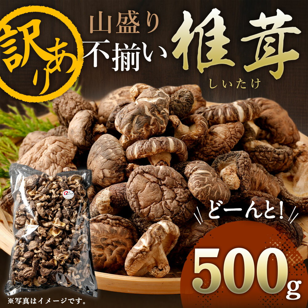 【ふるさと納税】山盛り不揃い椎茸 500g 大容量 訳あり 14000円 1万4000円 家庭用 しいたけ 乾燥シイタケ 国産 九州 大分県 送料無料 サムネイル3