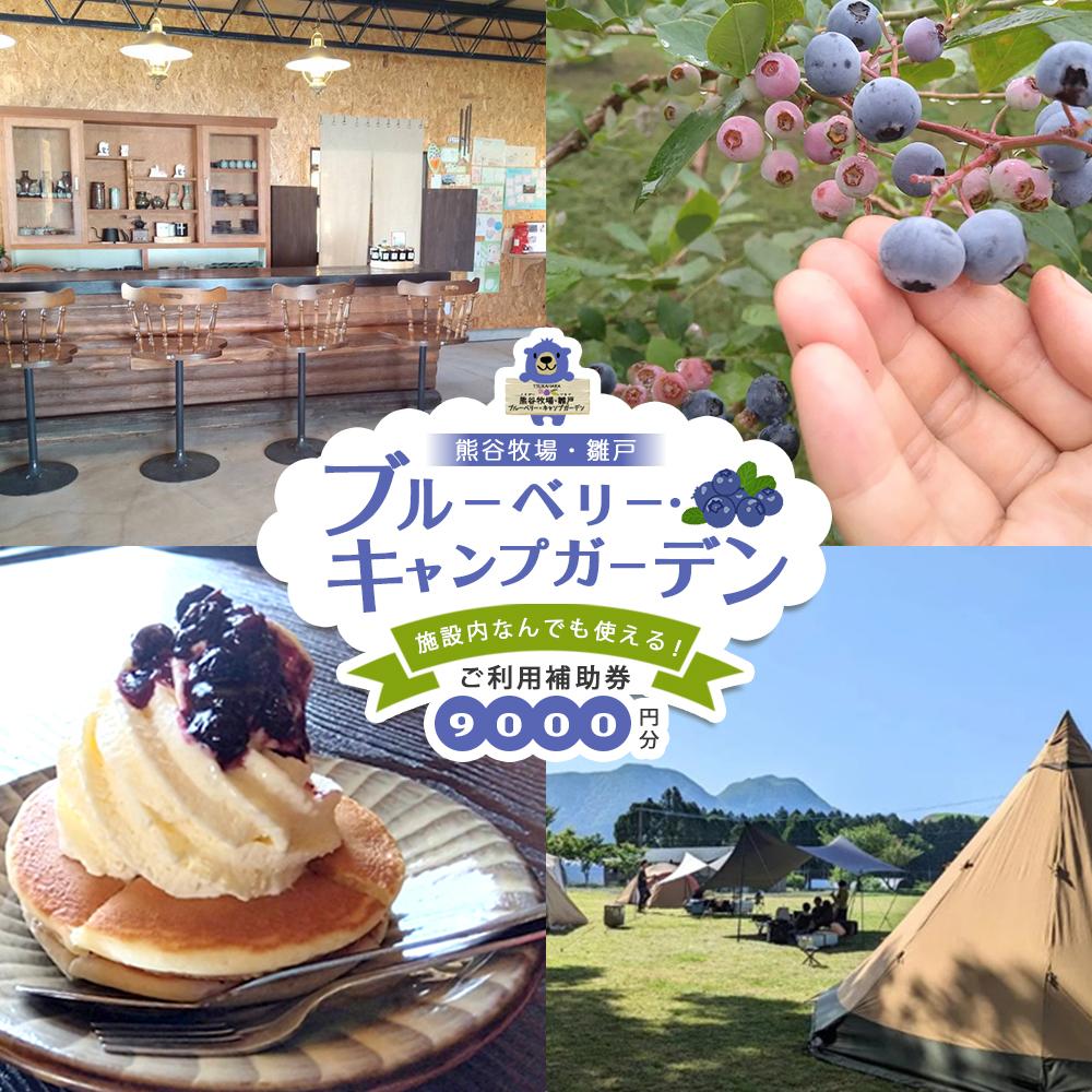 【湯布院 熊谷牧場・雛戸】施設内なんでも使える！ブルーベリー・キャンプガーデン ご利用補助券 9,000円分 | チケット 利用券 キャンプ カフェ ブルーベリー 湯布院 由布院 ゆふいん 由布市 大分県 大分 九州 食事券 食事 旅行 トラベル 観光 旅
