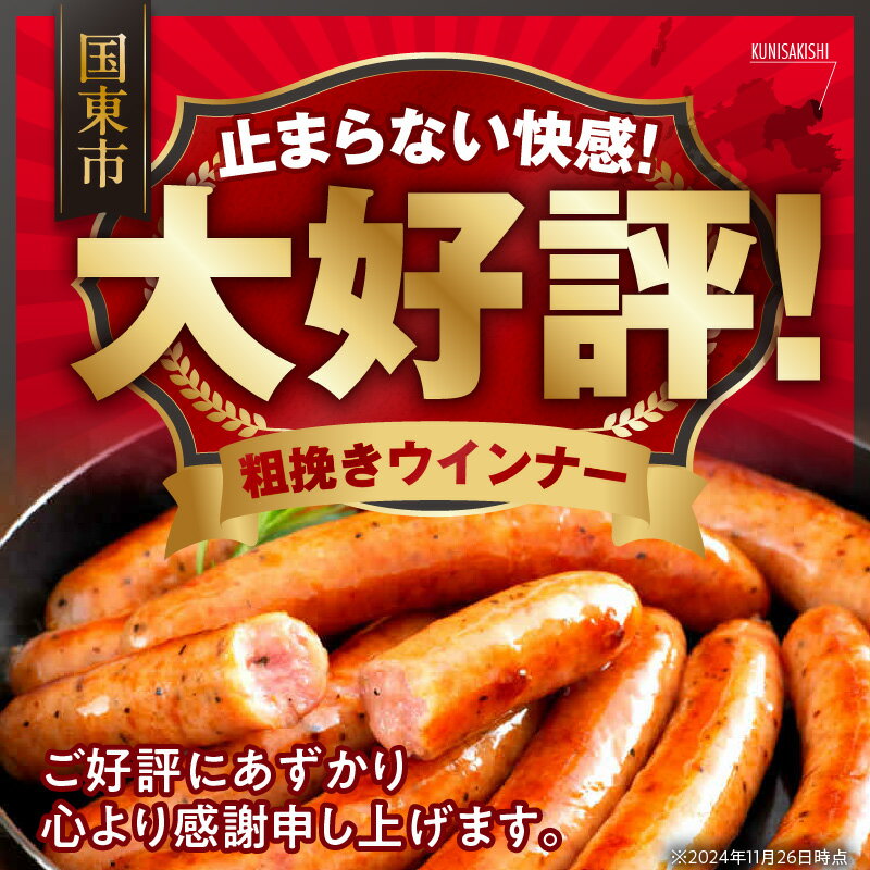 【ふるさと納税】【ご好評につき2～3ヶ月待ち】 粗挽き ウインナー 2kg 40g × 5本 10パック 1kg 5パック 大分県産 豚 国産 鶏 ソーセージ 肉 食べ応え 旨味 バーベキュー 焼肉 パーティー おつまみ おもてなし グルメ お取り寄せ BBQ 止まらない快感 送料無料 サムネイル3