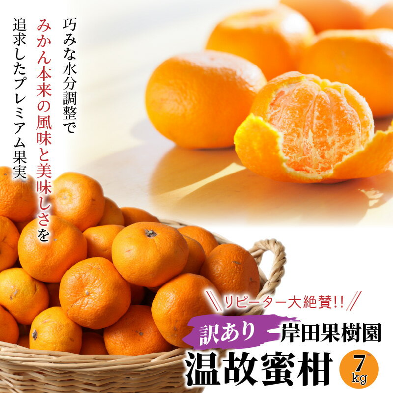訳あり/岸田果樹園「温故蜜柑」約7kg 家庭用 みかん ミカン 温州みかん