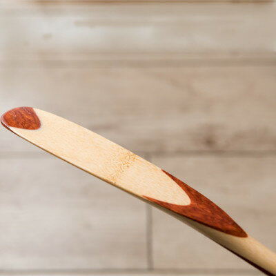 【ふるさと納税】〈職人の手づくり〉竹×カリン製の靴べら(1本)　AZ06【1303105】 サムネイル2