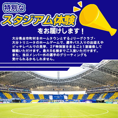 【ふるさと納税】大分トリニータ ホームゲームツアー&プレミアム観戦体験(2F特別室1室確保・最大8名)(日出町)【1613151】 サムネイル3