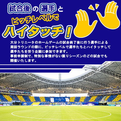 【ふるさと納税】選手とピッチレベルでハイタッチ!【松本怜CROプロデュース】(日出町)【1613336】 サムネイル3