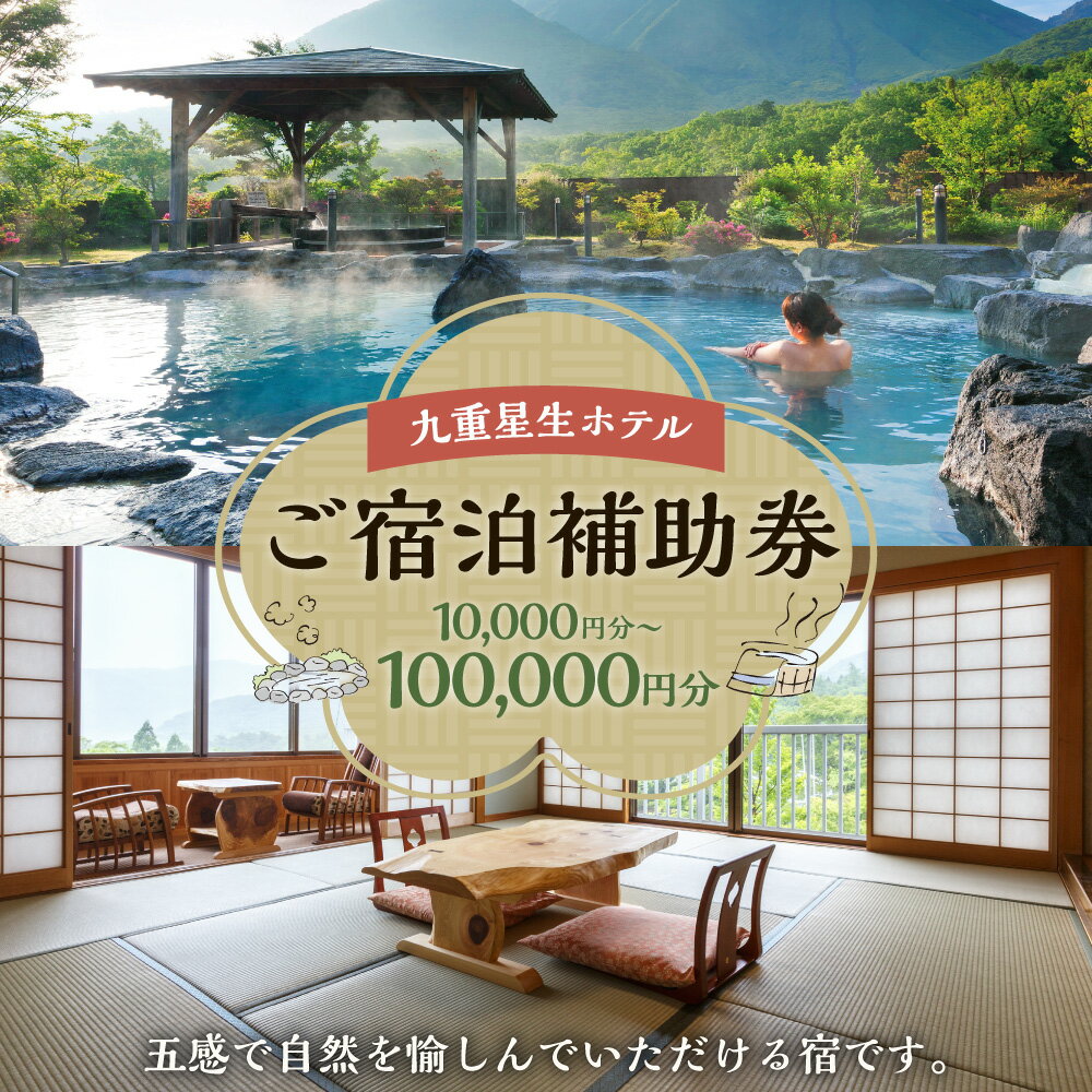 【ふるさと納税】九重星生ホテル ご宿泊補助券 1万円分～10万円分 1枚1万円 トラベルクーポン 旅行券 クーポン チケット トラベルチケット 国内旅行 ホテル 宿泊 宿泊券 宿泊利用券 旅行 温泉 観光 ギフト プレゼント 贈り物 九重町 送料無料 - 画像2