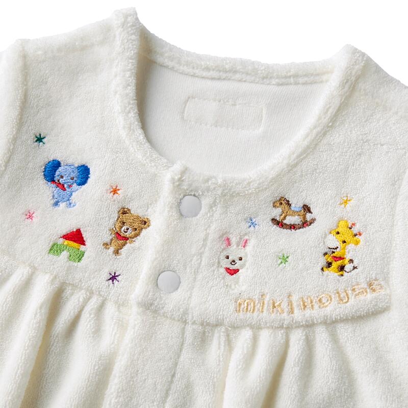 【ふるさと納税】 ミキハウス ストレッチパイル ツーウェイオール ベビー服 ベビー ベビー用品 赤ちゃん 新生児 パイル素材 吸水性 ツーウェイオール カバーオール ツーウェイドレス サムネイル3