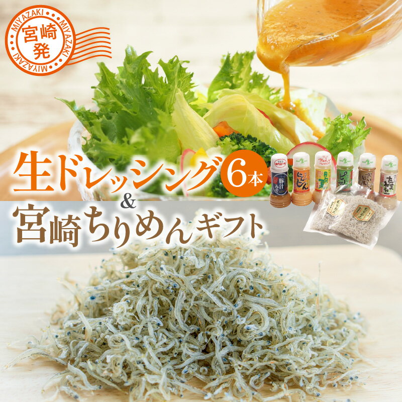 宮崎発 生ドレッシング 6本 宮崎ちりめん ギフト 国産野菜 ドレッシング ちりめん レシピ付き 和風 宮崎特産 日向夏 ストレート果汁 国産 たまねぎ にんじん 宮崎県産 ピーマン 豚汁みそ らくい マスコ 宮崎県 宮崎市 送料無料