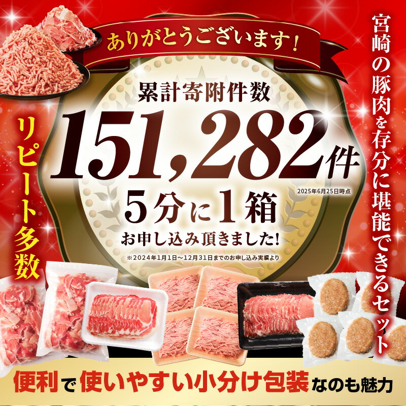 【ふるさと納税】総合1位 大満足豚肉ロースバラエティセット 4.5kg 2.1kg【内容量・発送時期が選べる】 切り落とし ロース ふるさと 肉 豚 お肉 国産 ハンバーグ 訳あり 小分け 人気 国産豚 詰め合わせ サムネイル2