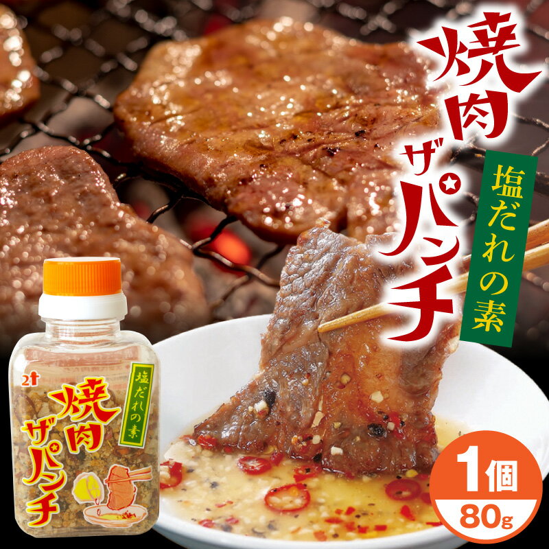 【ふるさと納税】塩だれの素 焼肉ザパンチ 1個 柑橘果汁とあわせて食べる塩だれの素 調味料 調味 味付け 下味 ミックススパイス スパイス 香辛料 塩だれの素 バーベキュー ガーリック ニンニク 胡椒 普段使い 料理 使い勝手 特産品 グルメ おすすめ 宮崎県産 宮崎市
