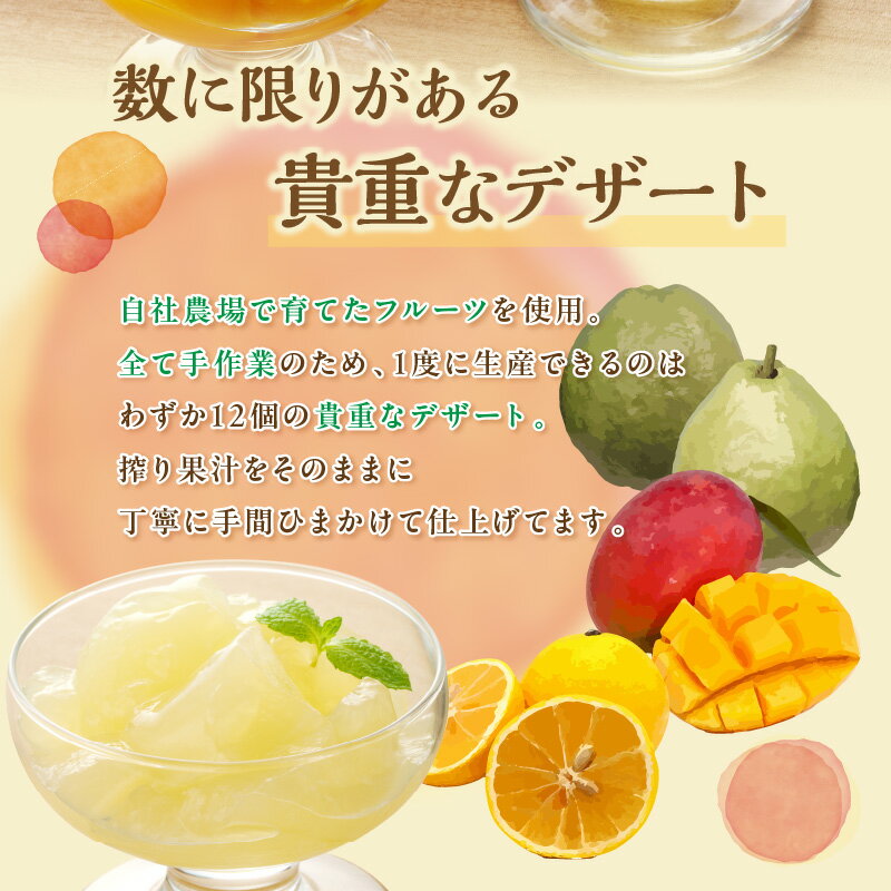 【ふるさと納税】宮崎の雫ゼリー マンゴーゼリー 日向夏ゼリー (各65g×4個) グァバゼリー (65g×2個) ゼリー マンゴー 日向夏 グァバ 果物 フルーツ デザート スイーツ 洋菓子 お菓子 菓子 手土産 贈答 贈り物 ギフト プレゼント 南国スイーツ 宮崎県 宮崎市 送料無料 - 画像3