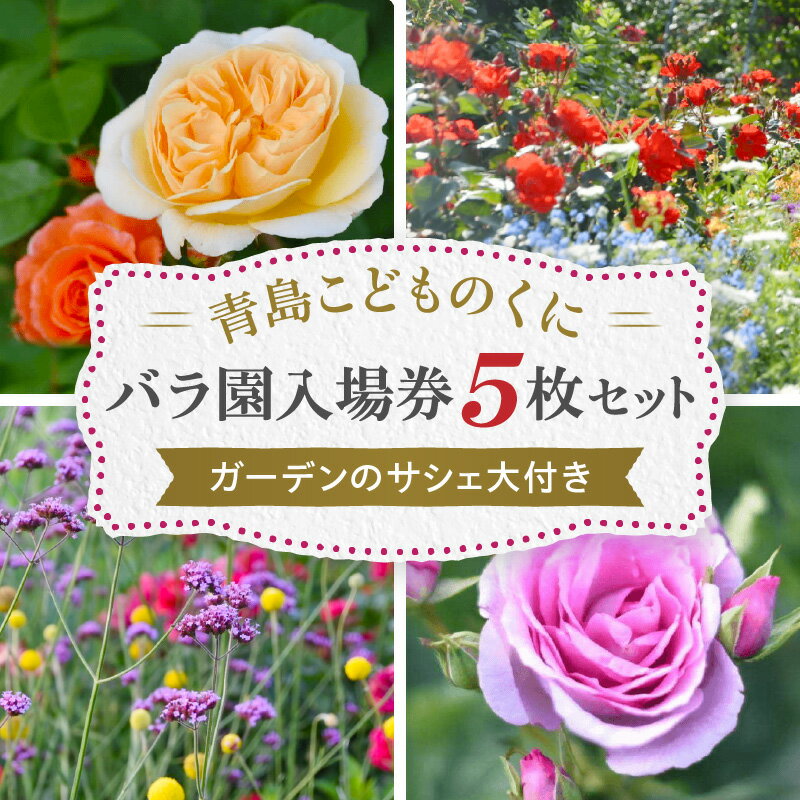 青島 こどものくに バラ園 入場券 5枚 セット ガーデンのサシェ大付き バラ 花畑 バラの花 花園 入場券 券 入場チケット チケット 観光 旅行 家族旅行 観光旅行 南国旅 自然 花 フラワー 観賞 ご当地 南国観光 観光チケット 宮崎県 宮崎市 送料無料