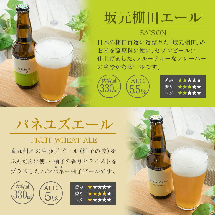 【ふるさと納税】地域限定 人気 クラフトビール 6種 飲み比べ セット 330ml × 6本 国産 食品 お酒 アルコール 飲料 ブルワリー 地ビール 麦酒 テイスト おすすめ パーティー お祝 記念日 ご褒美 お土産 ギフト 詰め合わせ お取り寄せ グルメ 宮崎県 日南市 送料無料 サムネイル2