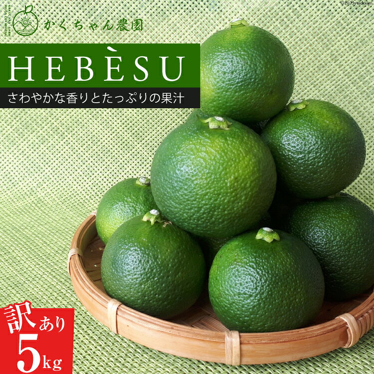 【期間限定発送】 訳あり 採れたてへべす 5kg [かくちゃん農園 宮崎県 日向市 452060673] 果物 柑橘 へべす 平兵衛酢 ヘベス 期間限定 数量限定 規格外 家庭用 果汁 香酸柑橘 調味料 宮崎 ビタミンC アミノ酸 国産 種が少ない