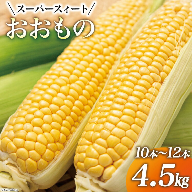 【期間限定発送】 とうもろこし スイートコーン 『おおもの』4.5kg (10本〜12本) [黒木ふぁーむ 宮崎県 日向市 452060140] トウモロコシ 糖度