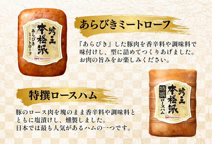 【ふるさと納税】 レビューキャンペーン 日本ハム 本格派吟王 選べる セット内容 3種〜5種 セット ハム 詰め合わせ [日本ハムマーケティング 宮崎県 日向市 452061382] ロースハム あらびき ミートローフ 焼豚 焼き豚 ウインナー ウィンナー 粗挽き あらびき 日ハム サムネイル2