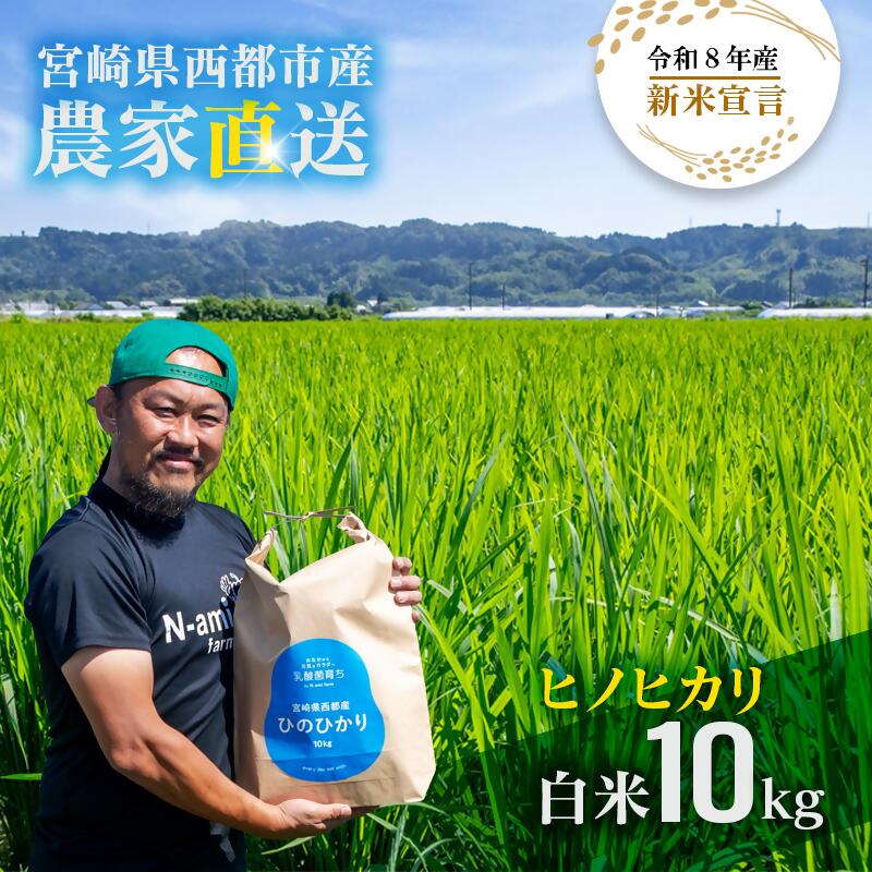 『令和8年産 新米 先行予約』ヒノヒカリ 10kg　※10月下旬以降順次発送予定　精米済み 先行予約＜57-4a＞