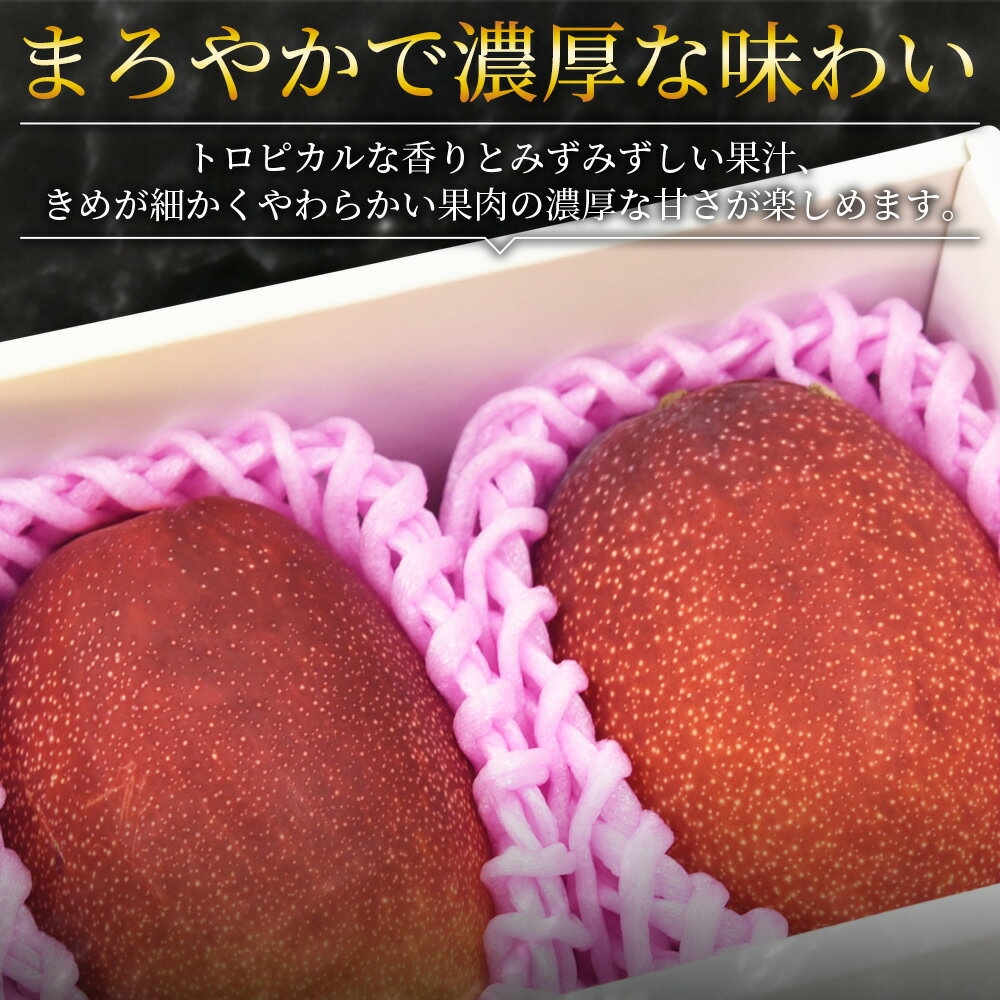 【ふるさと納税】数量限定【2026年発送】＜宮崎県産 完熟マンゴー B等級 4Lサイズ×2玉（合計 約1kg）＞※入金確認後、2026年4月上旬〜2026年6月下旬迄に順次出荷 JAみやざき 国産 マンゴー 果物 果実 フルーツ 甘い JAみやざき 宮崎県 国富町 【冷蔵】 サムネイル2