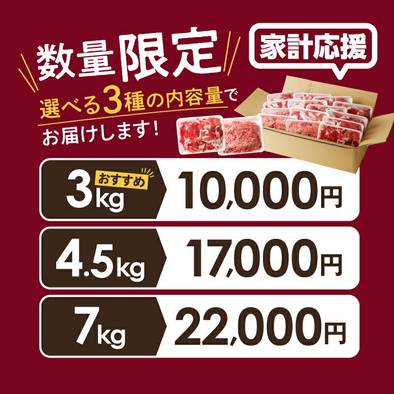 【ふるさと納税】最短2週間配送 選べる内容量＆配送時期＆ミンチ数 宮崎県産 豚こま切れ＆ミンチ セット 3kg 4.5kg 7kg 国産豚肉 豚 豚こま 豚小間 小分け 個包装 冷凍 ひき肉 ミンチ ハンバーグ 豚汁 そぼろ 便利 使いやすい ふるさと納税 - 画像2