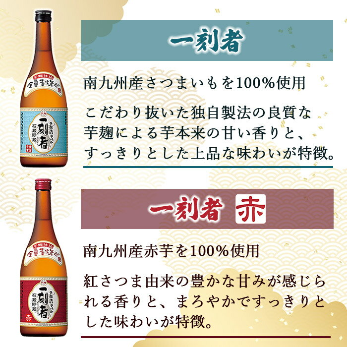 【ふるさと納税】＜一刻者（いっこもん） 720ml×2本＞※入金確認後、翌月末迄に順次出荷 麹まで芋。全量芋焼酎 石蔵貯蔵 焼酎 宝 赤芋 父の日 宮崎県 特産品 高鍋町【常温】 サムネイル3