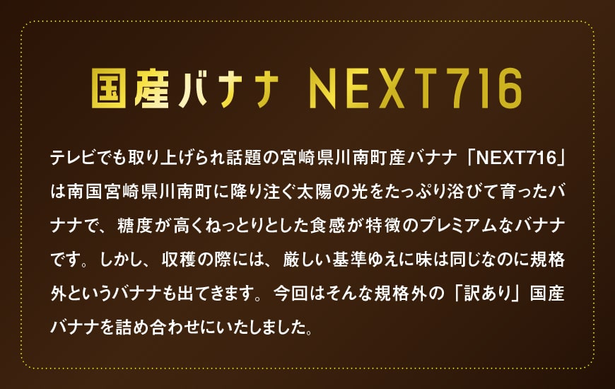 【ふるさと納税】 【訳あり】国産バナナ1kg　ご自宅用や皮ごとスムージーにもオススメ！【国産 バナナ 無農薬 フルーツ 果物 デザート 朝食 スムージー 訳あり バナナ】F5802 サムネイル2