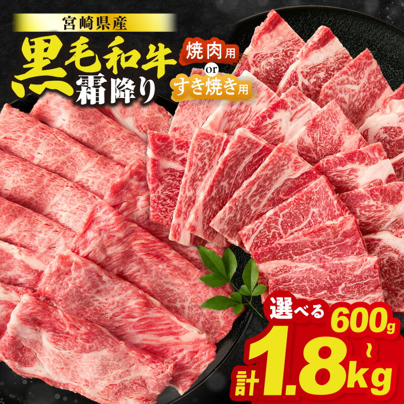 【 すき焼き or 焼肉 】≪選べる発送・内容量≫ 数量限定 生産者応援 宮崎県産 黒毛和牛 霜降り 肩ロース スライス 焼肉 牛 牛肉 和牛 赤身 薄切り 小分け すき焼き しゃぶしゃぶ 牛丼 BBQ おすすめ 人気 国産 ギフト 贈り物 ミヤチク 都農町 送料無料