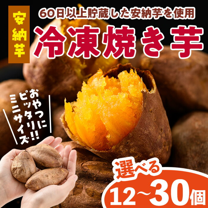 ＜内容量が選べる！＞おやつ芋 安納芋 冷凍 焼き芋(計12～30個) 焼芋 やきいも さつまいも さつま芋 レンジ 安納芋 小分け おやつ 【YO-10・YO-11】【株式会社陽】