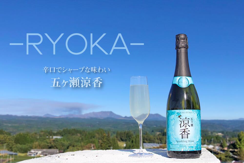 【ふるさと納税】 五ヶ瀬スパークリングワイン 涼香 -RYOKA- （ 白 ・ 辛口 ・ 発泡タイプ ） | 五ヶ瀬ワイナリー シャルドネ ワイン 白ワイン 発砲 国産 宮崎 五ヶ瀬町産 五ヶ瀬町産ぶどう100％ サムネイル2