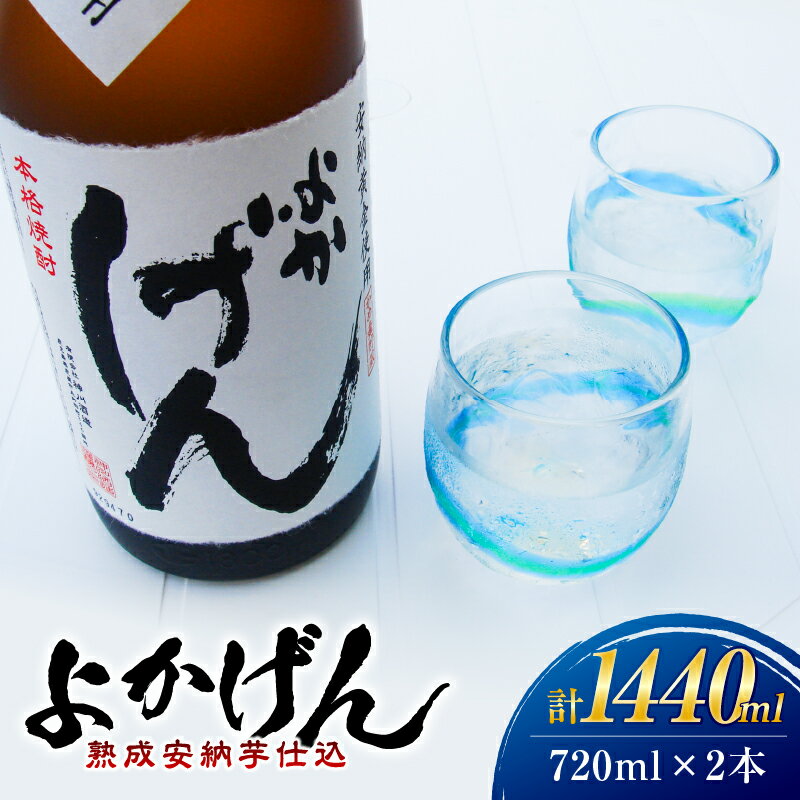 熟成安納芋仕込 焼酎 よかげん 720ml 2本 セット 焼酎 芋 芋焼酎 いも焼酎 安納芋 熟成 ロック 焼酎ロック まろやか ハヤシ ふるさと納税 鹿屋 おすすめ ランキング プレゼント ギフト