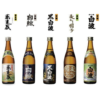 【ふるさと納税】【「5銘柄」ミニチュアボトル10本セット】「よいしょ白波 厳選ミニボトル」 【木箱入】 B3-45【配送不可地域：離島】【1166661】 サムネイル2