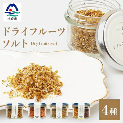 ドライフルーツソルト (とまと・たんかん・キウイなど)4種セット 果実塩 A8-50【配送不可地域：離島】【1167927】