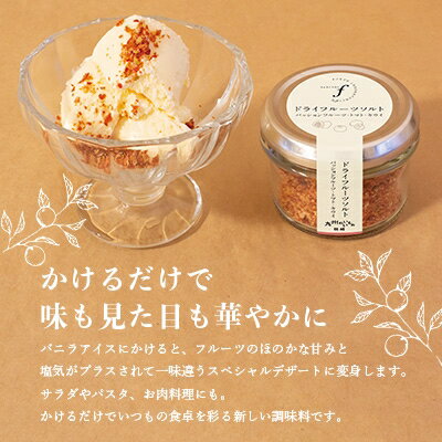 【ふるさと納税】ドライフルーツソルト (とまと・たんかん・キウイなど)4種セット 果実塩 A8-50【配送不可地域：離島】【1167927】 サムネイル3