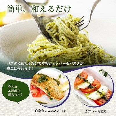 【ふるさと納税】発酵ジェノベーゼソース(150g×3個)】【鹿児島県枕崎産 バジル使用】A5-13【配送不可地域：離島】【1476144】 サムネイル3