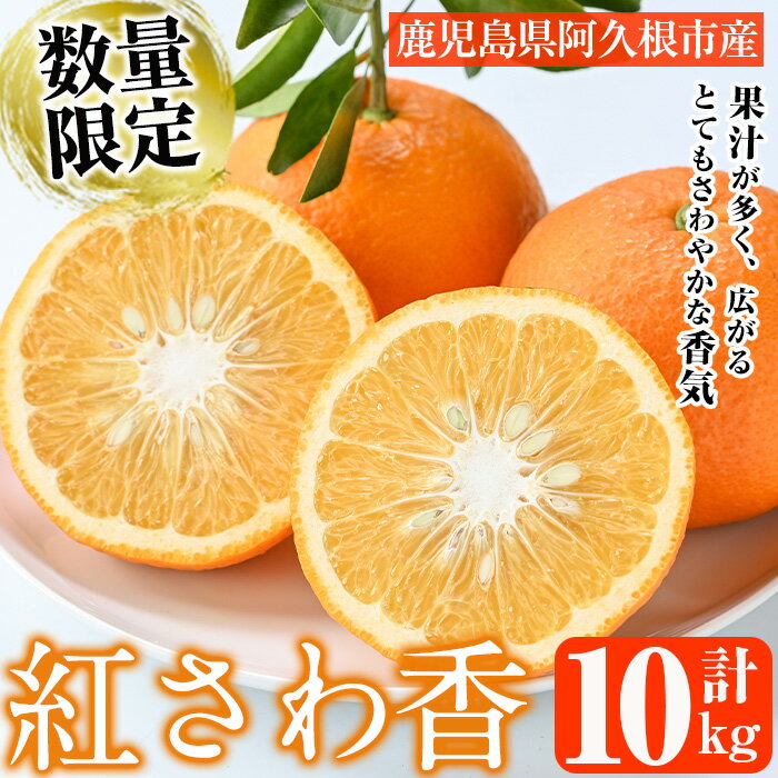 ＜先行予約受付中！2026年1月上旬以降順次発送＞数量限定！紅さわ香(10kg) 国産 鹿児島県 阿久根市 果実 果物 フルーツ 柑橘 紅甘夏 みかん ミカン 期間限定 数量限定【桐野柑橘株式会社】akn070-03