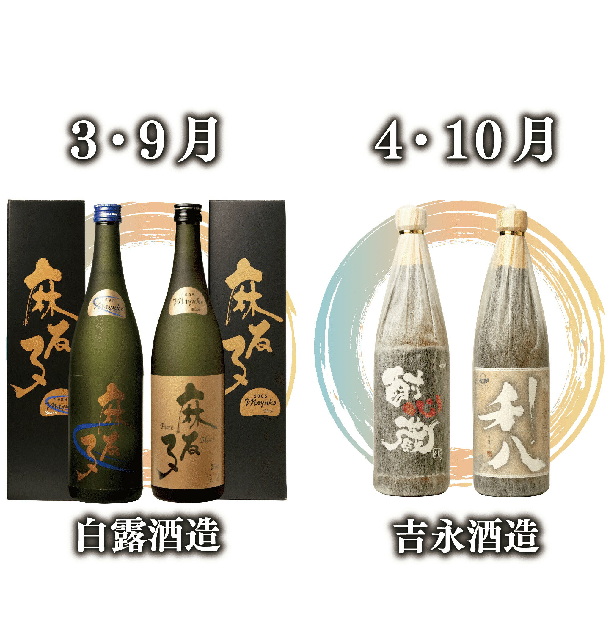 【ふるさと納税】＜定期便・芋焼酎を6回12本お届け＞「指宿の焼酎蔵 6蔵めぐり」ほろ酔い定期便(720ml・900ml瓶、合計12本) 焼酎 芋 鹿児島 芋焼酎 お酒 地酒 飲み比べ 詰め合わせ ギフト プレゼント 贈り物 お酒好き 誕生日 父の日 【ひご屋】 サムネイル3