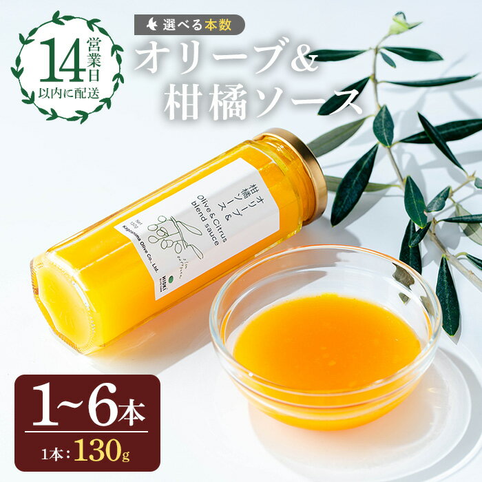 ＜本数選べる＞オリーブ&柑橘ソース (130g×1～6本) 油 オリーブ オリーブオイル セット 詰め合わせ 詰合せ 調味料 箱入り ギフト 贈答 プレゼント 柑橘 ソース ジュース 【鹿児島オリーブ】