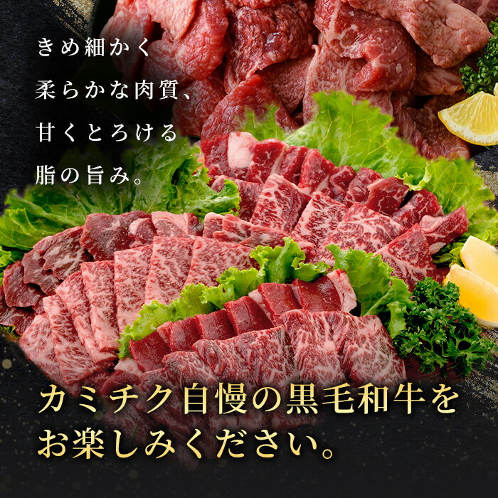 【ふるさと納税】＜4種から選べる！＞鹿児島県産黒毛和牛・焼肉(計400g～900g) 黒毛和牛 牛肉 切落し 切り落し 和牛 冷凍 国産 九州産 小分け お肉 焼き肉 焼肉 訳あり 希少部位 ハラミ サガリ 赤身 霜降り 冷凍 人気 ランキング 数量限定 寄附額改定 A5 A5等級【カミチク】 - 画像3