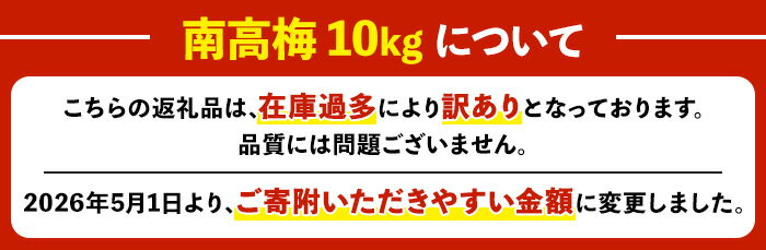【ふるさと納税】＜先行予約受付中！2026年5月下旬から順次発送予定＞《容量が選べる！》朝日梅園の南高梅(3～10kg) 国産 九州産 野菜 南高梅 生梅 青梅 梅の実 うめ ウメ 青果 果物 梅酒 梅干し 梅シロップ 梅ジュース 梅ジャム 訳あり【朝日梅園】 - 画像2