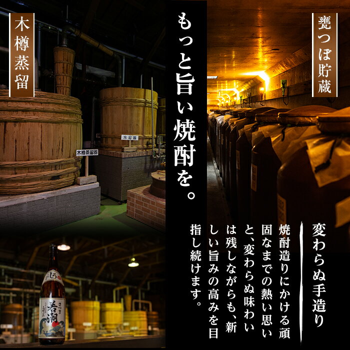 【ふるさと納税】大人気の志布志焼酎！志布志&志布志 Premium Blue(900ml×各2本・計4本)ロックやお湯割りはもちろんソーダ割、炭酸割も◎【若潮酒造】a5-073 サムネイル3