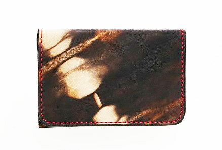 【ふるさと納税】【楽天限定】 カードケース 名刺入れ 泥革 牛革 40枚入 大容量 伝統工芸 泥染め 手作り 一点物 ギフト 贈答 サムネイル3