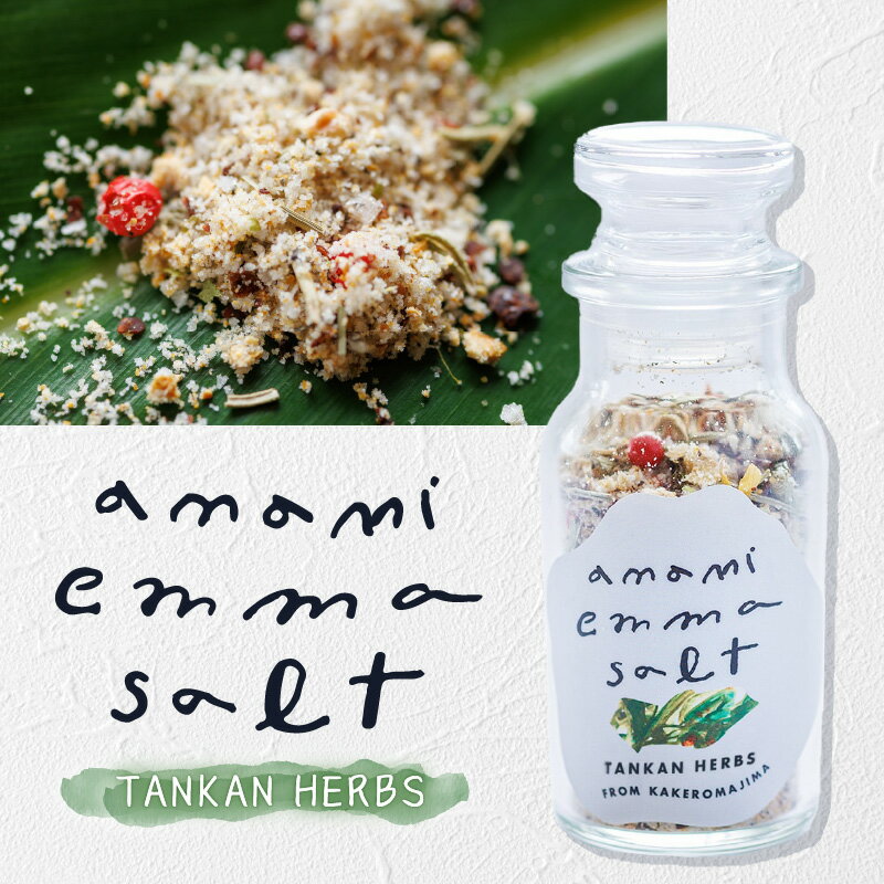 【ふるさと納税】 EMMA SALT TANKAN HERBS 45g 塩 ソルト ハーブ 調味料 料理 たんかん 柑橘 ミネラル 海水 自然 釜焚き 天然塩 打田原 加計呂麻島 スーマック 肉 野菜 魚 焼き料理 カルパッチョ バニラアイス NOMAD 鹿児島県 奄美市 おすすめ ランキング プレゼント ギフト サムネイル2