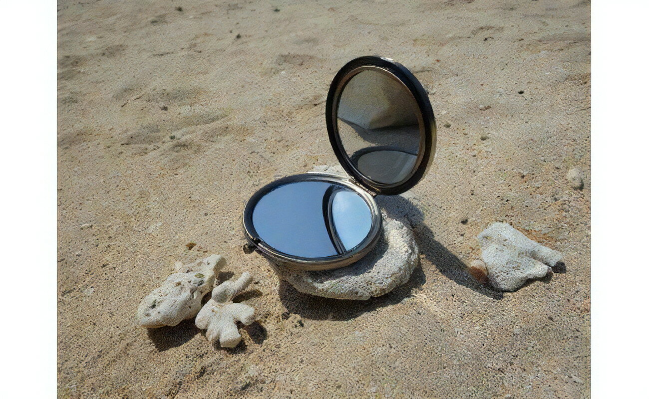 【ふるさと納税】本場奄美大島紬を使った手鏡 サムネイル2