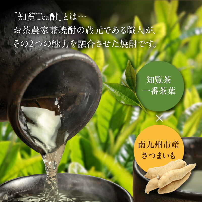 【ふるさと納税】焼酎 知覧Tea酎 1.8L × 2本 セット 焼酎 芋焼酎 知覧茶 緑茶 南九州市知覧産一番茶葉 ロック 水割り 炭酸割り お酒 知覧醸造株式会社 お取り寄せ 鹿児島県 南九州市 送料無料 サムネイル2
