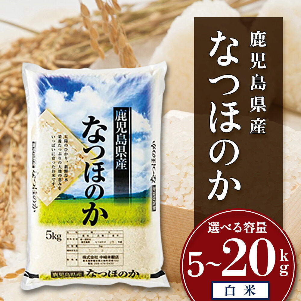令和7年産 米 なつほのか 選べる 内容量 5kg 10kg 20kg 鹿児島県産 こめ | ふるさと納税 白米 お米 精米 ブランド米 大粒 弁当 ごはん ご飯 おにぎり 鹿児島県 大崎町 お取り寄せ 送料無料