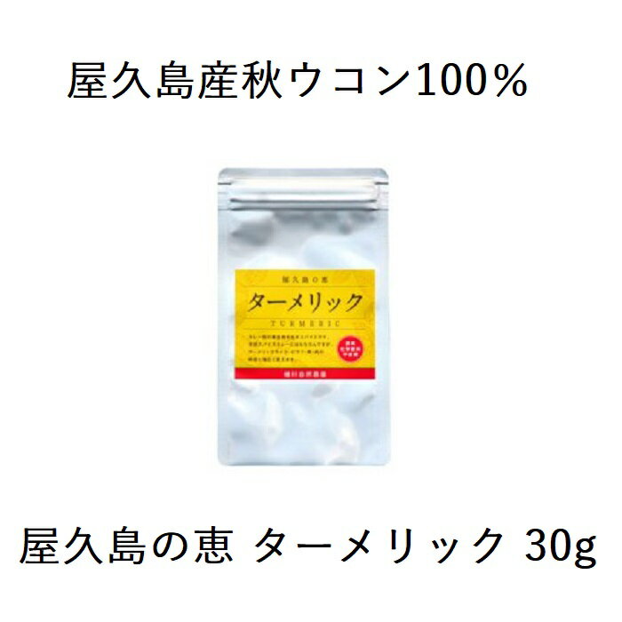 【ふるさと納税】屋久島の恵 ターメリック 30g×1袋（粉末タイプ） | 鹿児島県 屋久島町 鹿児島 屋久島 支援品 ふるさと 納税 支援 返礼品 お取り寄せ ターメリックパウダー 香辛料 ウコン パウダー うこん ウコン粉末 秋ウコン 粉末 調味料 サムネイル2