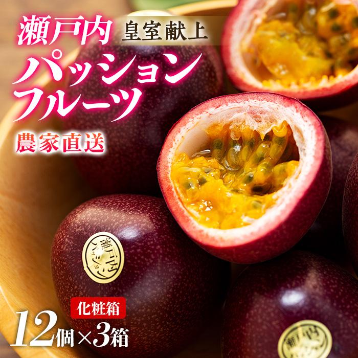 【2026年発送 先行受付】パッションフルーツ 化粧箱12個入り×3箱 計36個【武富農園】 | 果物 フルーツ 先行予約 数量限定 送料無料 奄美 奄美大島 瀬戸内町 鹿児島 鹿児島県 九州 お取り寄せ おすすめ