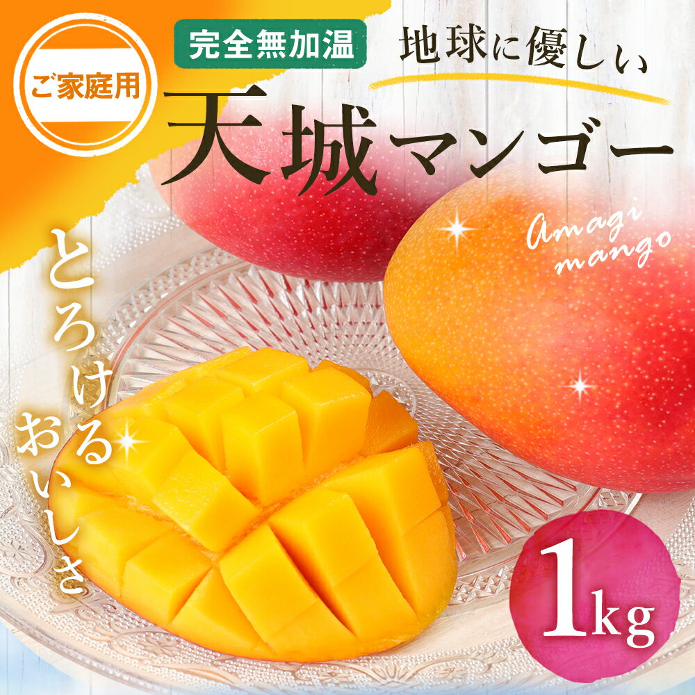 【ふるさと納税】【2026年発送】【先行受付】徳之島 天城町産 完全無加温 完熟 マンゴー 家庭用 1kg 国産 送料無料 フルーツ トロピカル P-30-N サムネイル2