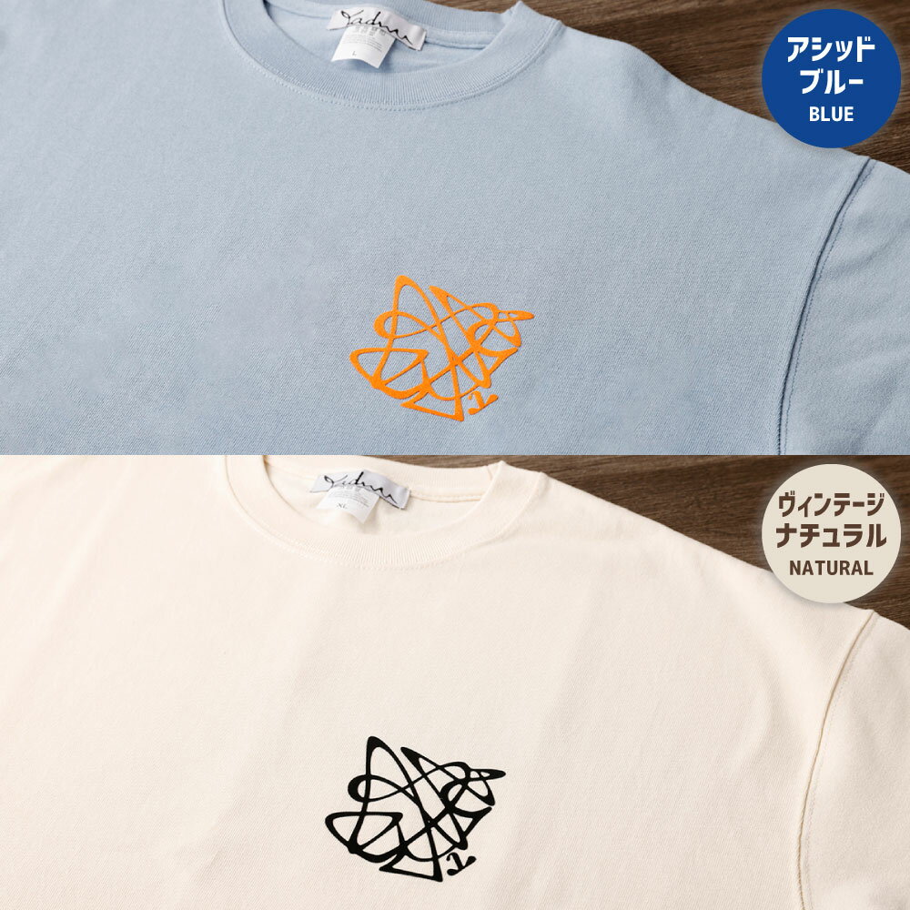 【ふるさと納税】＜カラーとサイズが選べる＞ YADWU オリジナル Tシャツ ヴィンテージナチュラル アシッドブルー M L XL 綿100% シャツ ファッション シンプル ユニセックス 地域ブランド ヤドゥー 徳之島 天城町 送料無料 サムネイル3